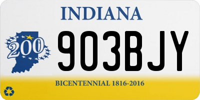 IN license plate 903BJY