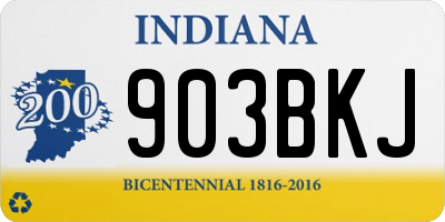 IN license plate 903BKJ