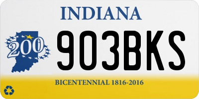 IN license plate 903BKS