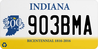 IN license plate 903BMA