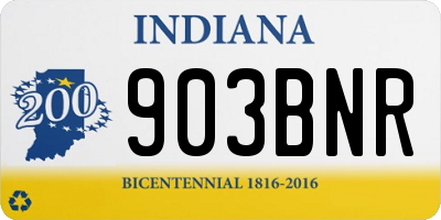 IN license plate 903BNR