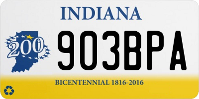 IN license plate 903BPA