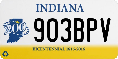 IN license plate 903BPV