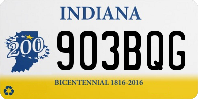 IN license plate 903BQG