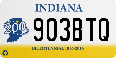 IN license plate 903BTQ