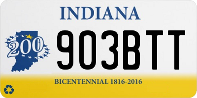 IN license plate 903BTT