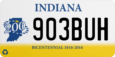 IN license plate 903BUH