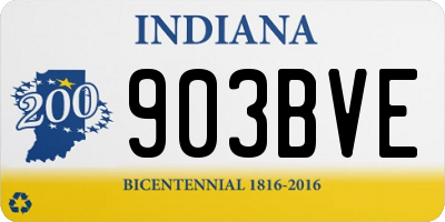 IN license plate 903BVE