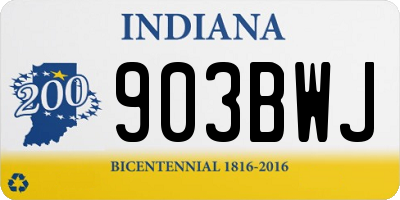 IN license plate 903BWJ