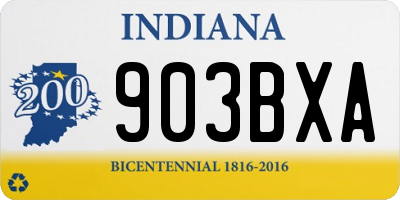 IN license plate 903BXA