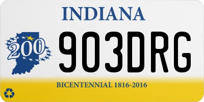 IN license plate 903DRG