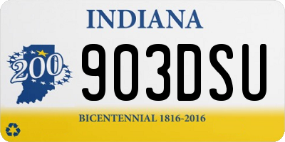 IN license plate 903DSU