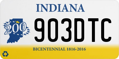 IN license plate 903DTC