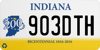 IN license plate 903DTH