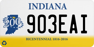 IN license plate 903EAI