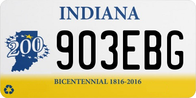IN license plate 903EBG