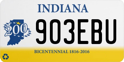 IN license plate 903EBU