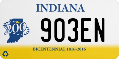 IN license plate 903EN