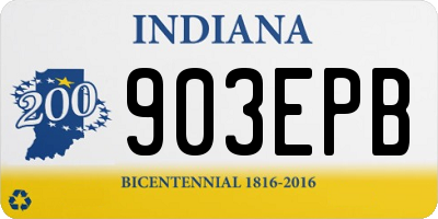 IN license plate 903EPB