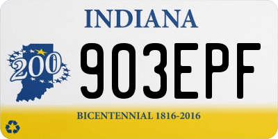 IN license plate 903EPF