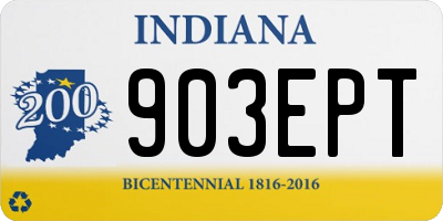 IN license plate 903EPT