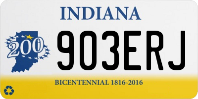 IN license plate 903ERJ