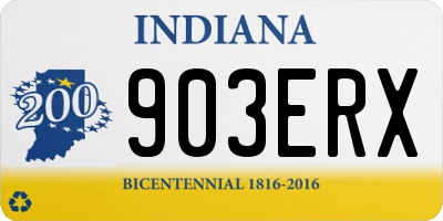 IN license plate 903ERX
