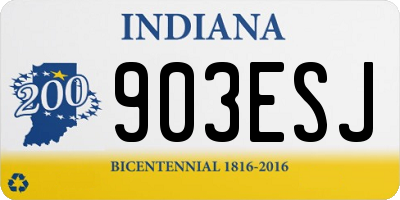 IN license plate 903ESJ