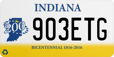 IN license plate 903ETG