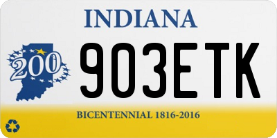 IN license plate 903ETK