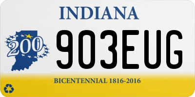 IN license plate 903EUG