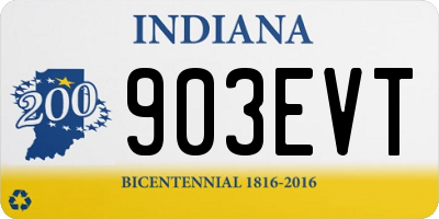 IN license plate 903EVT