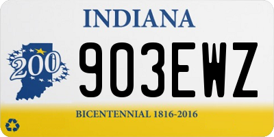 IN license plate 903EWZ