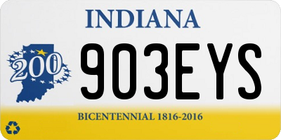 IN license plate 903EYS
