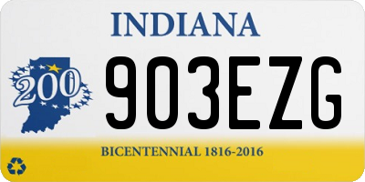 IN license plate 903EZG