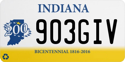 IN license plate 903GIV