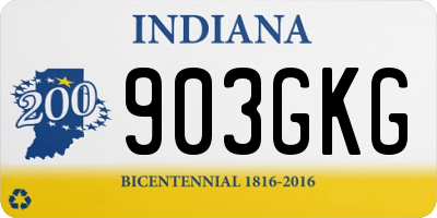 IN license plate 903GKG