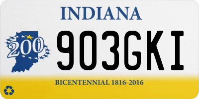IN license plate 903GKI