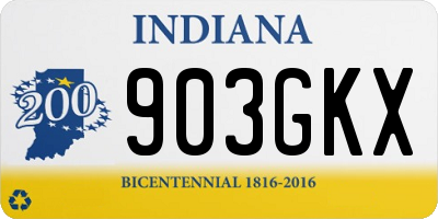 IN license plate 903GKX