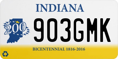 IN license plate 903GMK