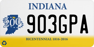 IN license plate 903GPA