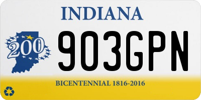 IN license plate 903GPN