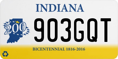 IN license plate 903GQT