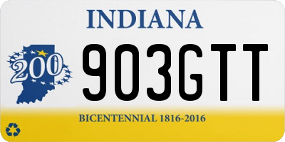 IN license plate 903GTT