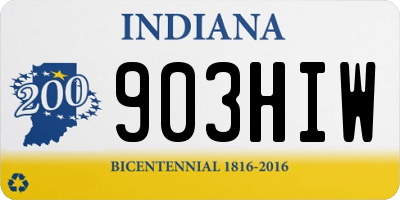 IN license plate 903HIW