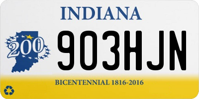 IN license plate 903HJN