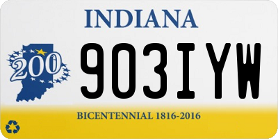 IN license plate 903IYW