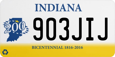 IN license plate 903JIJ