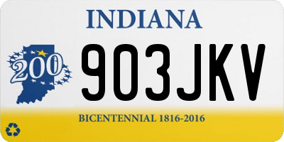 IN license plate 903JKV