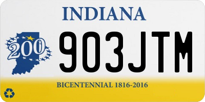 IN license plate 903JTM
